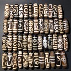 Magic Power Tibetan Old Agate Multiple Patternstotem Dzi Bead 50pcsc1928