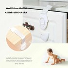10 Pcs Baby Kids Safety Lock Box Drawer Cupboard Cabinet Fridge Door Child Proof