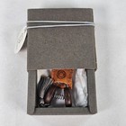 Cohana Seki Mini Scissors Winter Night Brown Leather Sheath Tassel Made In Japan