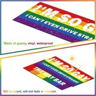 10 Pcs Magnetic Bumper Decals Funny Stickers Rainbow Car 