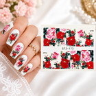 3d Red Flower Nail Decor Decal Stickers  Art Diy Manicure Gel Acrylic Natural