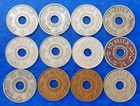 Complete Set Of Israel Palestine 10 Mils British Mandate - Lot Of 12 Coins
