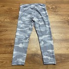 Athleta Girls Gray Camo Printed Chit Chat Capri Yoga Leggings Size 12 large 