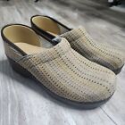 Dansko Womens Professional  Slip-on Clogs Multicolor Stripe Canvas Size Eu 41