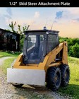 Skid Steer Mount Plate Adapter Quick Tach Attachment Loader For Bobcat Kub