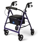 Medline Rollator Walker With Seat 6    Wheels Up To 250lbs Purple