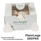320 pk Dri-angle Dental Absorbent Cheek Saliva Control Cellulose Triangle  Large