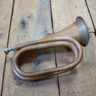 Vintage Copper Brass Military Style Bugle Horn Instrument
