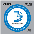5 Pack D addario   0095 Steel Single Guitar Strings Electric Or Acoustic Pl0095