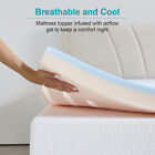Twolike 2  3 Inch Cooling Gel Memory Foam Mattress Topper -twin Full Queen 