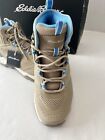 Eddie Bauer Rampart Ridge Mid Women s Size 7 5m Tan Blue Hiking Boots 120713 New