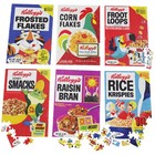 6 Pack Kellogg Cereal Box Vintage Mini Jigsaw Puzzles Variety Pack Fun Gift Set