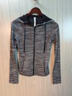 Lululemon Hooded Define Jacket Nulu Size 6 Heathered Black Flattering Fit