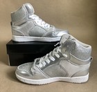 Pastry Glam Pie Glitter High-top Sneaker Dance Shoes  Silver  Women Size 6  New 