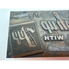 Vintage 7up Fresh Up With Printing Plate Block Copper Wood Letterpress Stamp