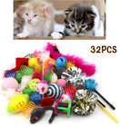 Cat Toys Kitten Toys Assortments  32 Packs Cat Toys Variety Pack For Kitty  Cat 