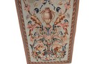 4x5 Rare Antique French Rococo Tapestry Green Handmade Decorative Wall Hanging