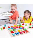 2pcs Wooden Alphabet Number Puzzle Set Baby Toys Kids Learning Educational Toys