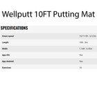 Wellputt 10ft  Putting Mat - First