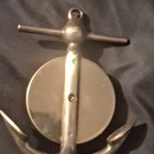 Vtg Swift   Anderson Brass Anchor Shaped Barometer Boston 6  Nautical Wall Art