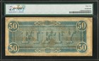 1864 Csa T-66  50 Confederate States Of America Note Pmg Uncirculated 62