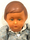 Very Rare Htf Vtg Societe Nobel Francaise Snf Celluloid String Jointed 15  Doll