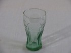 Vtg Green Glass 6 Oz Coca-cola Drinking Glass Rr