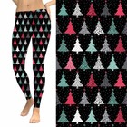 Christmas Tree Holiday Polka Dots Women s Leggings Tc Plus Size 12-20