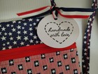 Lot Americana Stars   Stripes July 4th Handmade Crossbody Bag hair Clips socks