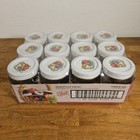 Ball 8 Oz Jarden 2005 Quilted Crystal Jelly Jars Fruit Basket Lids 12 Half-pint