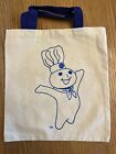 Vintage Pillsbury Doughboy Canvas Lunch  Tote  Etc  Bag - Poppin Fresh 