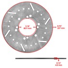 Front Brake Disc Rotor W  Brake Pad For Polaris Magnum 500 4x4 1999-2000