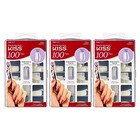 Kiss 100 Acrylic Plain Nails  3 Pack  Square Tip 
