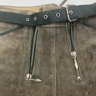 Authentic Vintage Lederhosen Oktoberfest Men Suede Leather German 13    Waist Pant