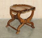 Sublime Antique Victorian Hand Carved English Oak  good Luck  Horse Shoe Stool