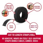 Velcro Brand One-wrap Double Sided Roll   45 Ft   Cut To Length Straps Heavy Dut