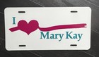 Vintage Mary Kay   I Love Heart Mary Kay   Front License Cover Plate Plastic