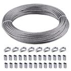 1 8 7x7 T316 Stainless Steel Cable Wire Rope Aircraft Cable Railing Decking Kit