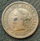 1876 H Canada Large Cent Coin Xf    Mintage 4 Million       c902