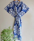 Indian Vintage 100  Cotton Long Beach Maxi Kaftan Dress One Size Caftan Kimono