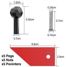 Accessories Of 24 Inch Prize Wheel  Replacement Kit With 5 24 Inches  White