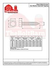  6 Hex Washer Head Self Tapping Sheet Metal Screws Zinc  pick Length   Qty 