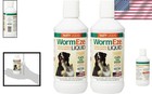 Effective 8 Oz Wormeze Liquid For Roundworm Control In Dogs   Cats - 2 Pack