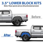 3 5 inch Leaf Spring Lowering Blocks Set With U-bolts   Hardware Universal