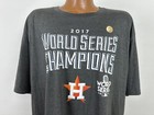 2017 Houston Astros World Series Champions T-shirt Men 2xl Baseball Mlb Gray New
