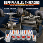 British Standard Pipe Bspp Parallel Tap And Die Set  24-pcs 1 8  To 1 