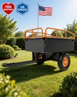 Utility Trailer   Atv Trailer  750lb Capacity 8 Cu  Ft  Lawn Mower Duty Heavy