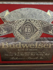 Budweiser Beer Anheuser Busch Mirror Bar Sign Approximately 15  X 15 