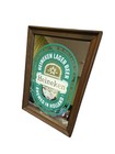 Vintage Wood Framed Heineken Lager Beer Mirror Bar Room Sign Wall Decor Man Cave