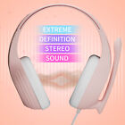 Pink Headphones Girls Wired Gaming Headset With Mic For Pc Ps4 Ps5 Xbox Phones